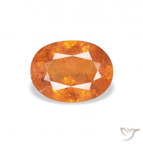 1.17ct 天然 中橙 斜硅镁石, 椭圆形, SI
