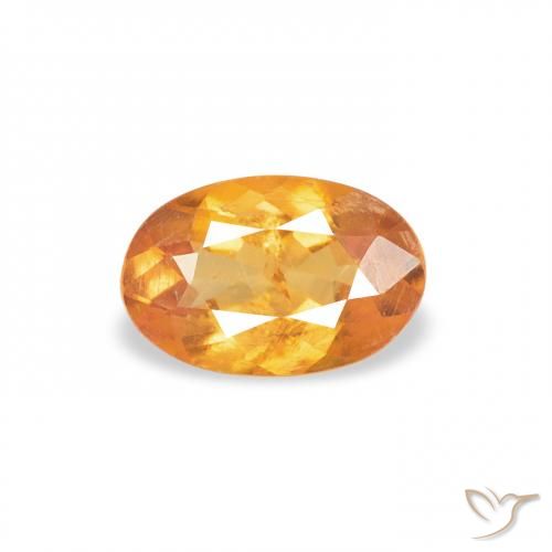 0.39ct 天然 Medium Light-Orange 斜硅镁石, 椭圆形, SI