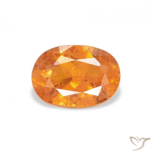 1.24ct 天然 亮橙色 斜硅镁石, 椭圆形, SI