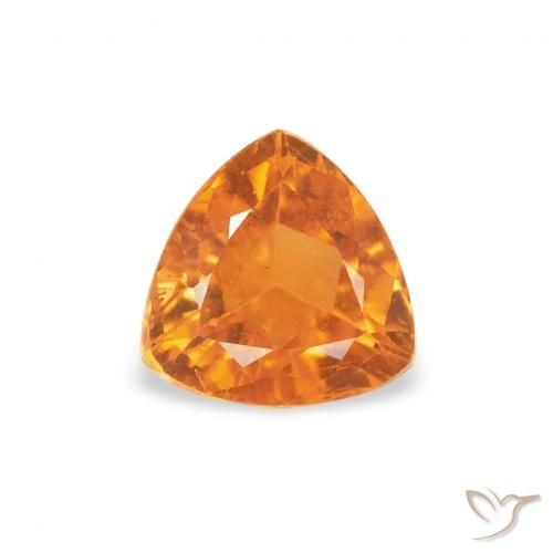 0.50ct 天然 中橙 斜硅镁石, 胖三角形, SI