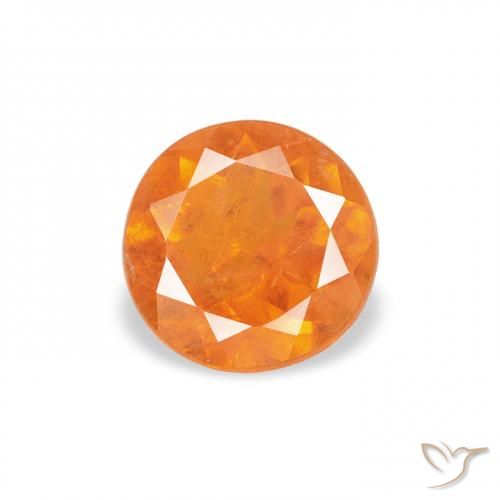 0.61ct 天然 红橙色 斜硅镁石, 圆形的, SI