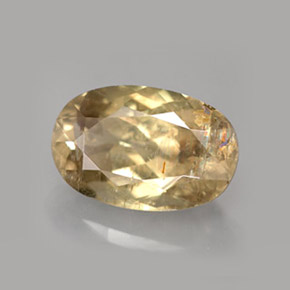 5.51克拉天然变色硬水铝石，椭圆形切割，12.9×8.5毫米，SI