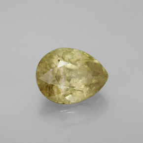 3.69克拉天然变色硬水铝石，梨形，10.4×8毫米，SI