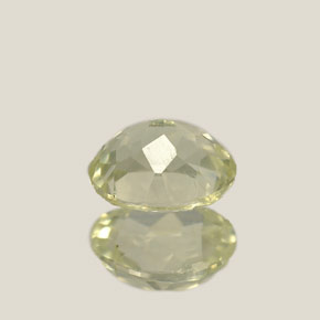 0.99克拉天然变色硬水铝石，椭圆形切割，6.6×5.3毫米，VS