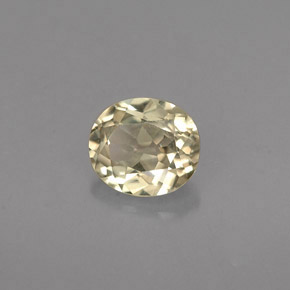 0.75克拉天然变色硬水铝石，椭圆形切割，6.1×5.4毫米，VS