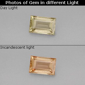 0.86克拉天然变色流散，狭长方形，VS-SI