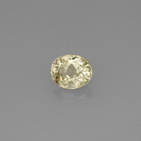 0.59克拉天然变色硬水铝石，椭圆形切割，5.6×4.6毫米，VS