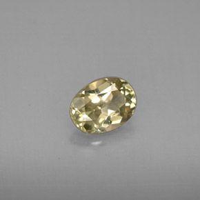 0.84克拉天然变色硬水铝石，椭圆形切割，6.8×5.1毫米，VVS-VS