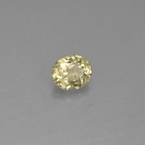 0.69克拉天然变色硬水铝石，椭圆形切割，5.7×4.9毫米，VS