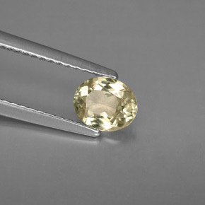 0.67克拉天然变色硬水铝石，椭圆形切割，6.2×5毫米，VS