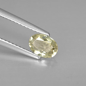 0.61克拉天然变色硬水铝石，椭圆形切割，6.3×4.4毫米，VS