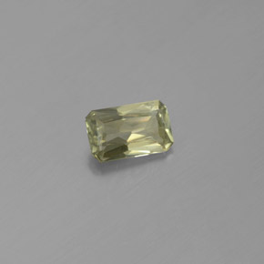 0.78克拉天然变色硬水铝石，祖母绿式切割，7.2×4.5毫米，VS
