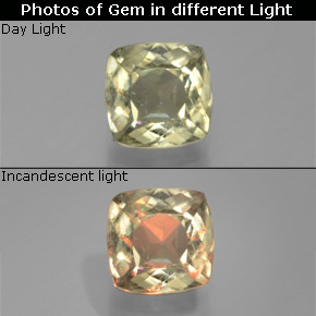 1.28克拉天然变色流散，垫形剪裁，SI