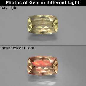 2.15克拉天然变色流散，垫形剪裁，VS