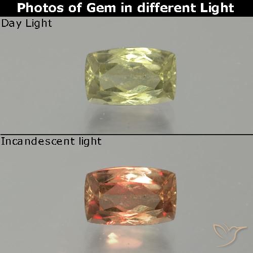 1.15克拉天然变色流散，垫形剪裁，SI