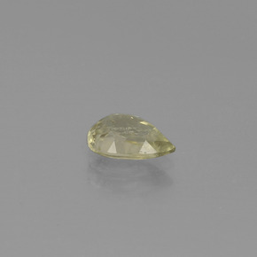 0.92克拉天然黄色变色硬水铝石，梨形，7.5×5.1毫米，VS-SI
