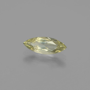 0.97克拉天然黄色变色硬水铝石，马眼形，10.5×4.1毫米，VS-SI