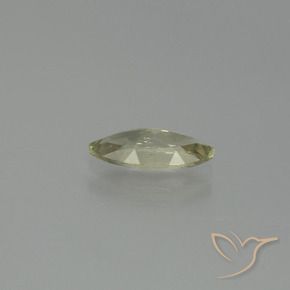 1.27克拉天然黄色变色硬水铝石，马眼形，10.9×5.1毫米，VS-SI