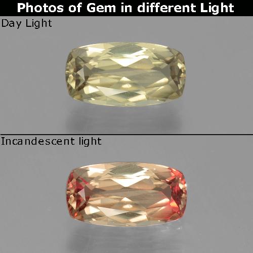 1.30克拉天然变色流散，垫形剪裁，VVS-VS