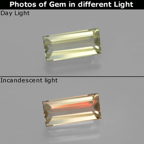 1.96克拉天然变色流散，狭长方形，VVS