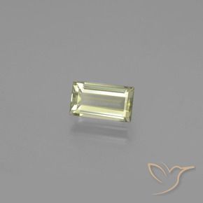 1.41克拉天然黄色变色硬水铝石，长方形切工，8.4×4.8毫米，VVS