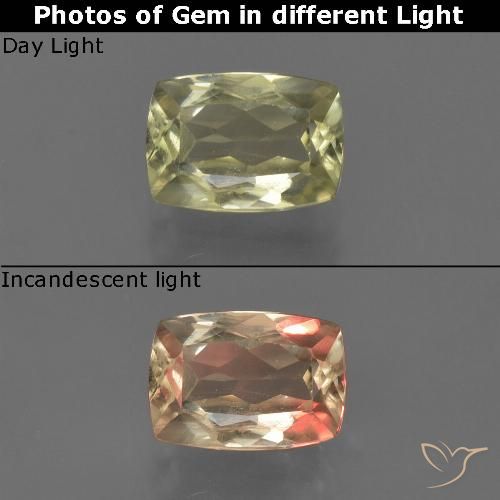 1.04ct 天然 棕黄色 变色流散, 软垫, VS