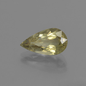 2.40克拉天然变色变色硬水铝石，梨形，12.1×6.7毫米，SI