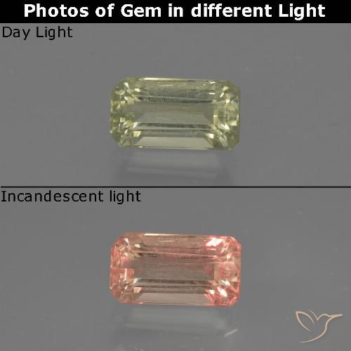 0.79ct 天然 棕黄色 变色流散, 祖母绿式切割, VS-SI