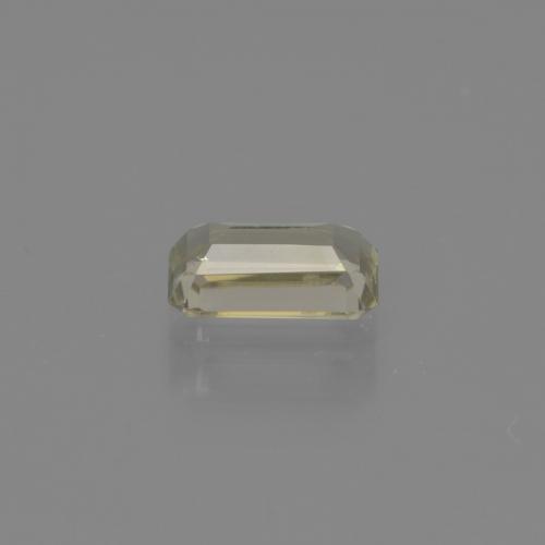 0.86克拉天然黄色变色硬水铝石，祖母绿式切割，7.2×4.2毫米，VS