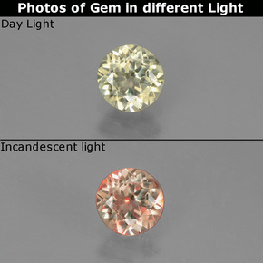 0.53克拉天然变色流散，圆形切割，VS