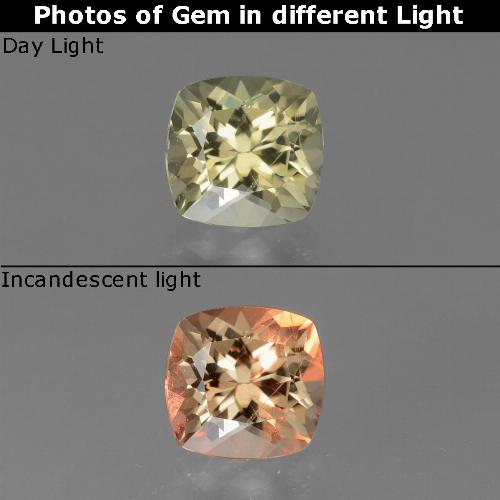 0.94克拉天然变色流散，垫形剪裁，VS