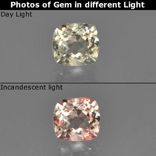 0.77克拉天然变色流散，垫形剪裁，VVS