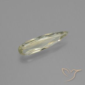0.54克拉天然黄色变色硬水铝石，梨形，12.5×3.3毫米，VVS-VS