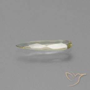 0.54克拉天然黄色变色硬水铝石，梨形，12.5×3.3毫米，VVS-VS