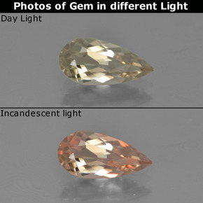 1.17克拉天然变色流散，梨形，VVS-VS