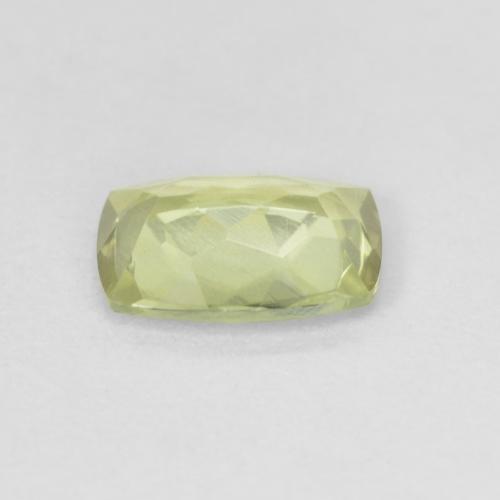 0.96克拉天然黄色变色硬水铝石，垫形剪裁，7.4×5.3毫米，VVS-VS