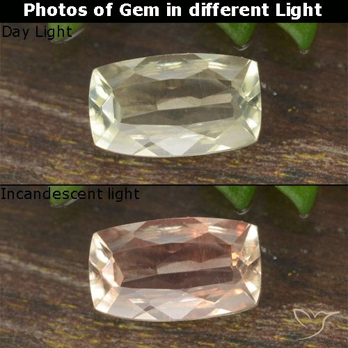 0.71ct 天然 淡黄色 变色流散, 软垫, VVS-VS