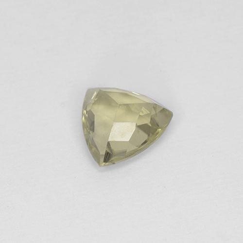 0.70克拉天然黄色变色硬水铝石，三角形，6×5.8毫米，VS