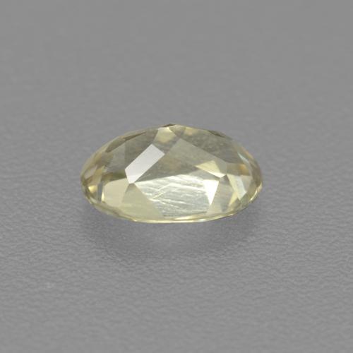 0.54克拉天然黄色变色硬水铝石，椭圆形切割，6.1×4.2毫米，VS