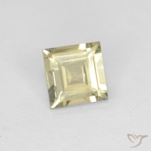 0.70克拉天然黄色变色硬水铝石，方形，5.2×5.1毫米，VS