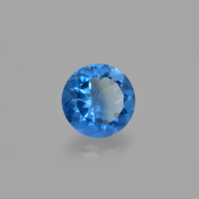 10.70克拉天然变色萤石，圆形切割，VVS