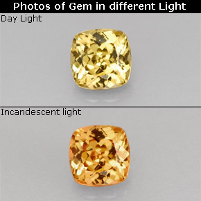 0.78克拉天然变色石榴石，垫形剪裁，VVS-VS