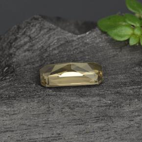 0.60克拉天然金色变色石榴石，祖母绿式切割，7×3.4毫米，VVS-VS
