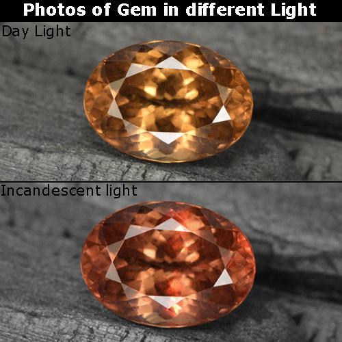 3.77克拉天然变色石榴石，椭圆形切割，VS-SI