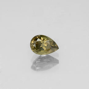 0.63克拉天然多色变色石榴石，梨形，6.1×4.1毫米，VS