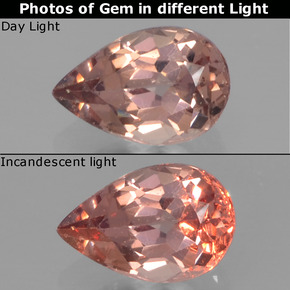 0.46克拉天然变色石榴石，梨形，VS