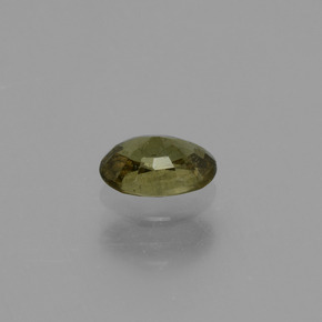 0.63克拉天然黄色变色石榴石，椭圆形切割，6×4.1毫米，VS
