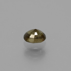0.57克拉天然黄色变色石榴石，椭圆形切割，5.1×4.1毫米，VS