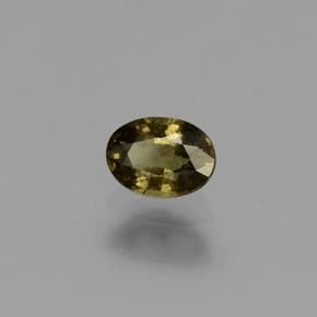 0.61克拉天然多色变色石榴石，椭圆形切割，5.6×4.1毫米，VS