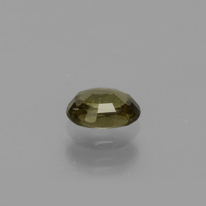 0.69克拉天然黄色变色石榴石，椭圆形切割，5.9×4.3毫米，VS